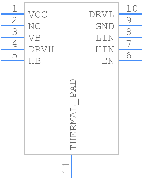 NCP51513ABMNTWG - onsemi - PCB symbol