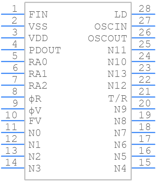 MC145151P2 - Motorola - PCB symbol