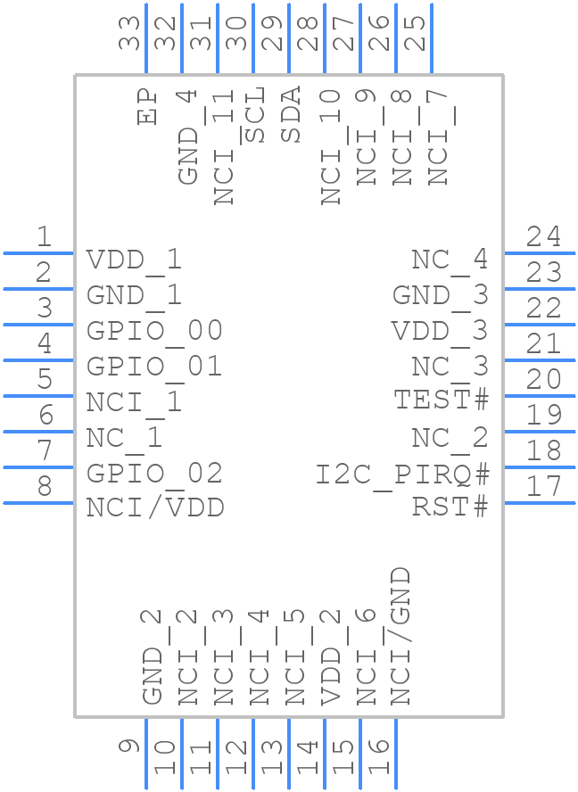 SLB9673XU20FW2610XTMA1 - Infineon - PCB symbol