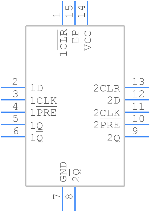 SN74HCS74BQAR - Texas Instruments - PCB symbol
