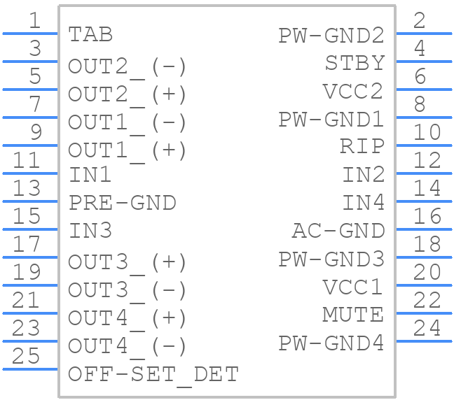 TB2904HQ - Toshiba - PCB symbol