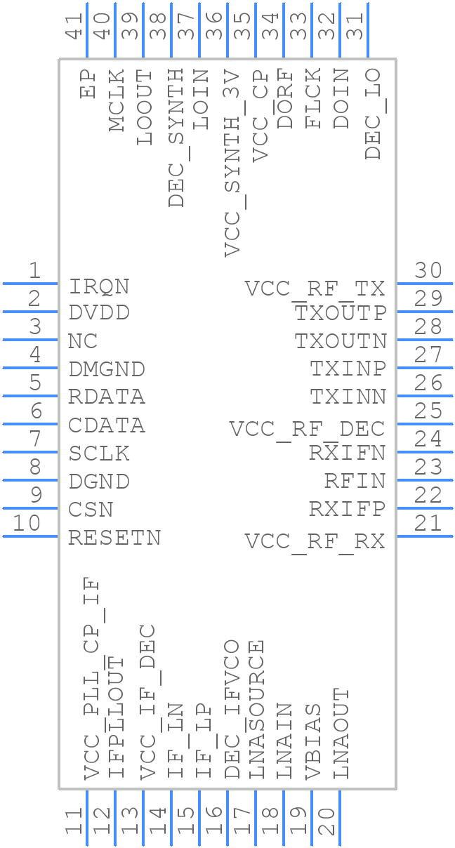 CMX975Q4 - CML Micro - PCB symbol