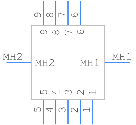 K22X-E9P-N - Kycon - PCB symbol