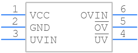 MAX6763UT+ - Analog Devices - PCB symbol