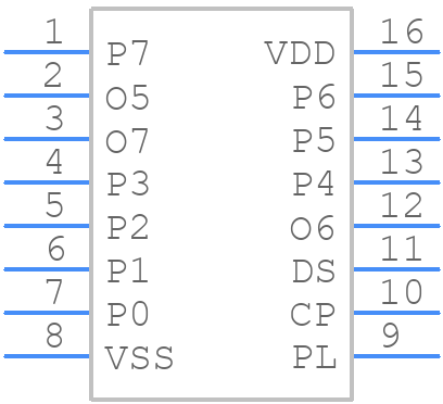 HEF4021BP - Nexperia - PCB symbol