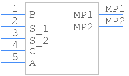 E33-ST622-M01T - ELMA - PCB symbol