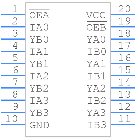 N74F244D - Nexperia - PCB symbol