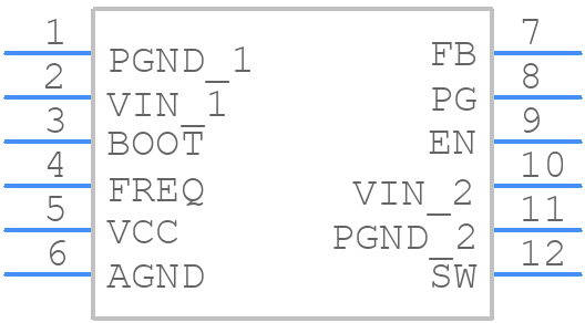 MPQ4323GDE-AEC1-P - Monolithic Power Systems (MPS) - PCB symbol