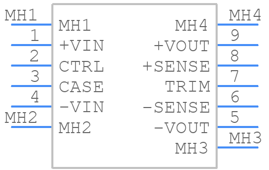 REC150H-4828SUW - RECOM Power - PCB symbol