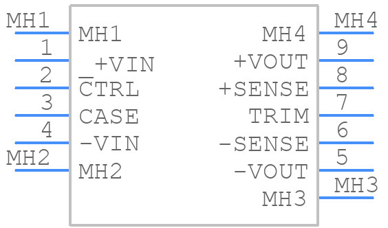 REC150H-4848SUW - RECOM Power - PCB symbol