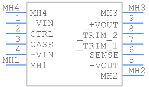 REC150H-4854SUW - RECOM Power - PCB symbol
