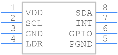 AS7343-DLGT - ams OSRAM - PCB symbol