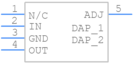 LP38503TSX-ADJ/NOPB - Texas Instruments - PCB symbol