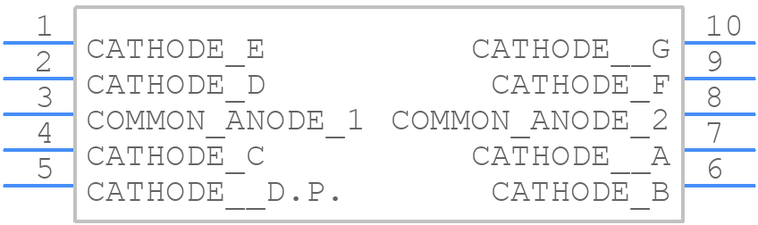 LTS-5601AJG - Lite-On - PCB symbol