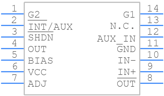 MAX4063EUD+T - Analog Devices - PCB symbol