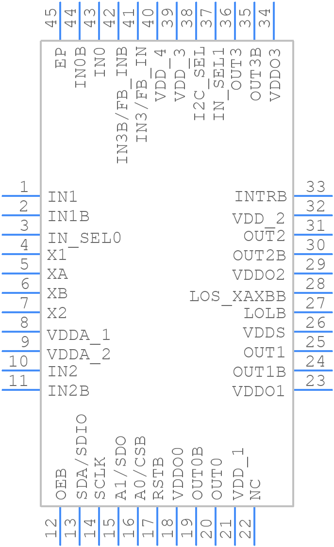 Si5344B-D-GMR - Skyworks - PCB symbol