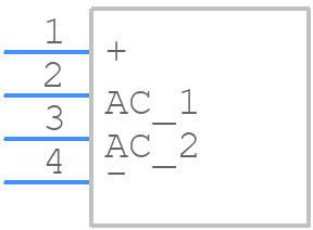 RS401L-C - Rectron - PCB symbol