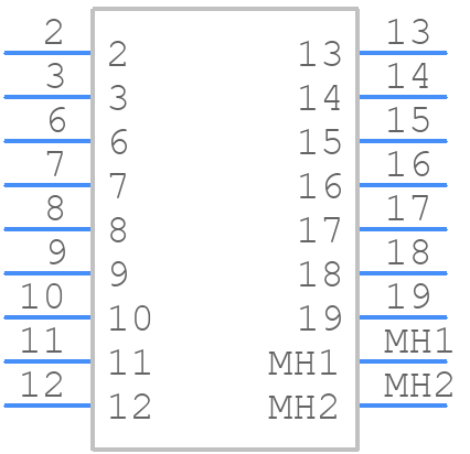 GFSH109M4B - Amphenol - PCB symbol