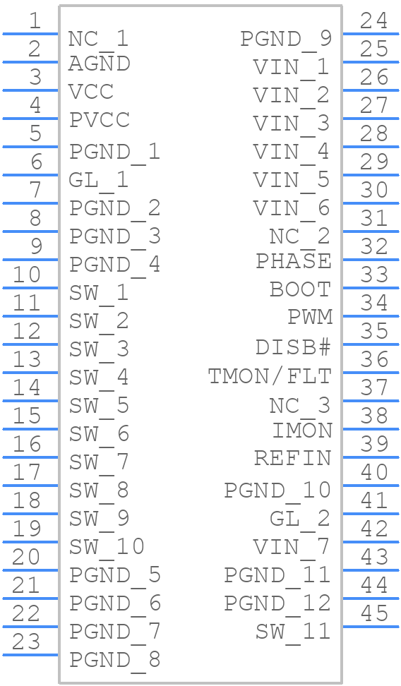 NCP303152MNTWG - onsemi - PCB symbol