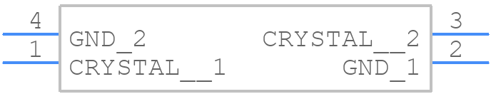 NX3225GA-24.000M-STD-CRG-2 - NDK - PCB symbol