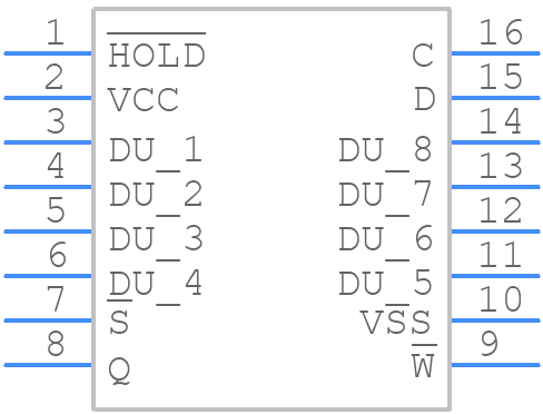 M25P128-VMF6TG - STMicroelectronics - PCB symbol