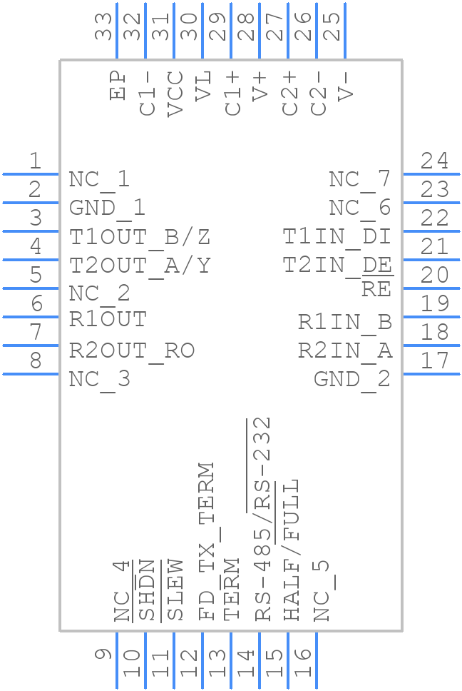 SP335EER1-L/TR - MaxLinear, Inc. - PCB symbol