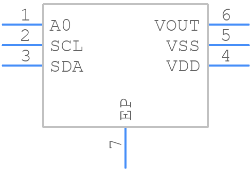 MCP4725A0T-E/MAY - Microchip - PCB symbol