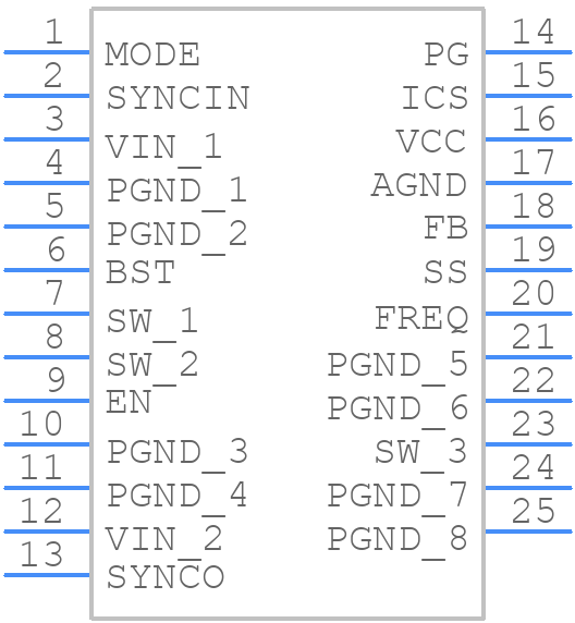 MPQ4436GRE - Monolithic Power Systems (MPS) - PCB symbol