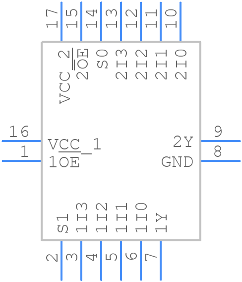 74HC253BQX - Nexperia - PCB symbol