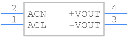 VCE40US09 - XP POWER - PCB symbol