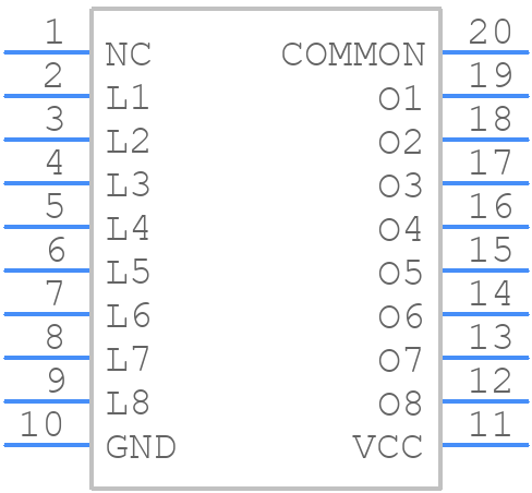 TBD62387AFNG - Toshiba - PCB symbol