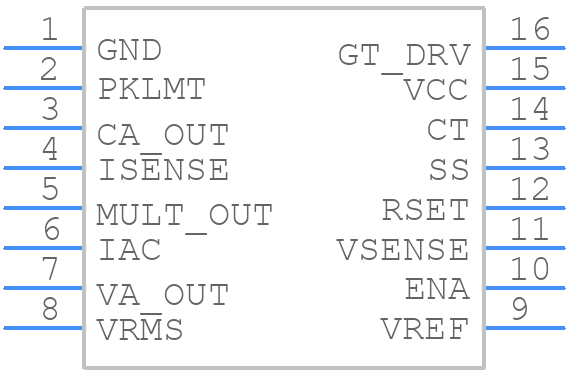 UC2854NG4 - Texas Instruments - PCB symbol