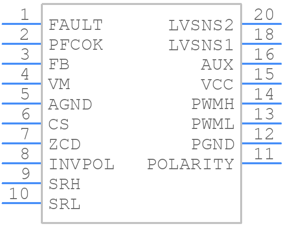 NCP1681AAD2R2G - onsemi - PCB symbol