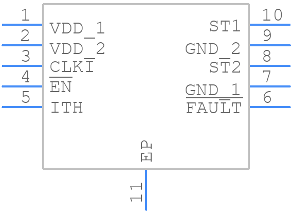 MAX22256CATB+ - Analog Devices - PCB symbol