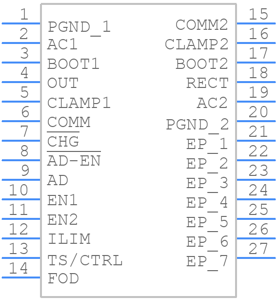 BQ51013BQWRHLRQ1 - Texas Instruments - PCB symbol