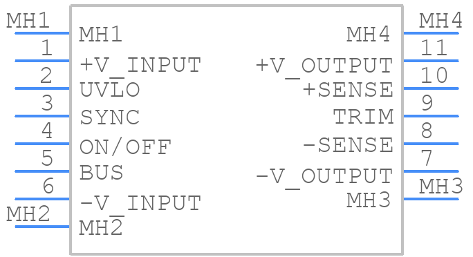 PYH200-72WS12 - TDK Lambda - PCB symbol