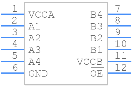 NLSV4T244 - onsemi - PCB symbol