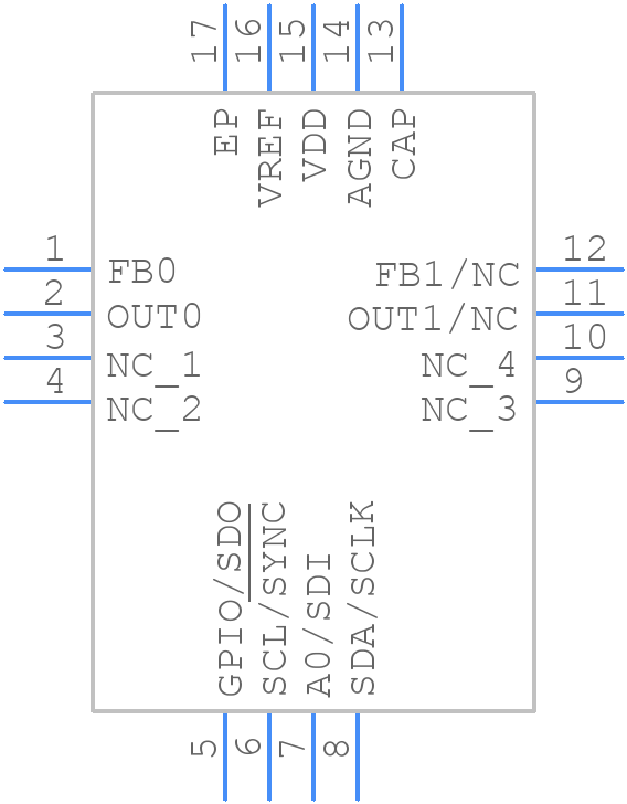 DAC63002RTER - Texas Instruments - PCB symbol