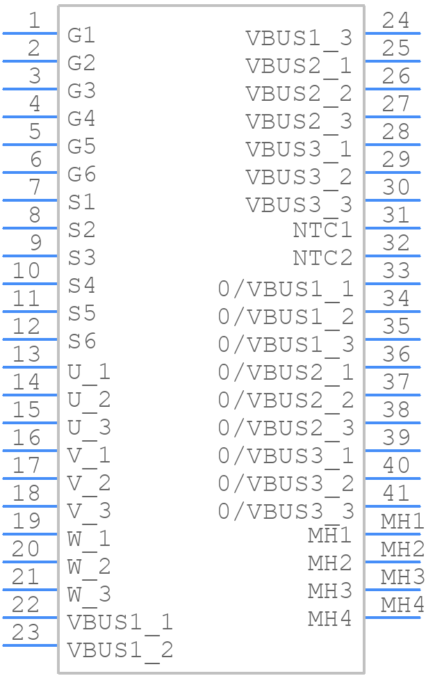 MSCSM70TAM10CTPAG - Microchip - PCB symbol