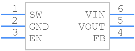 TLV61070ADBVR - Texas Instruments - PCB symbol