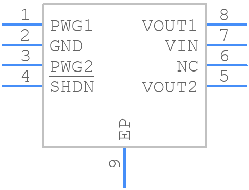 MCP1722-5012H/S7X - Microchip - PCB symbol