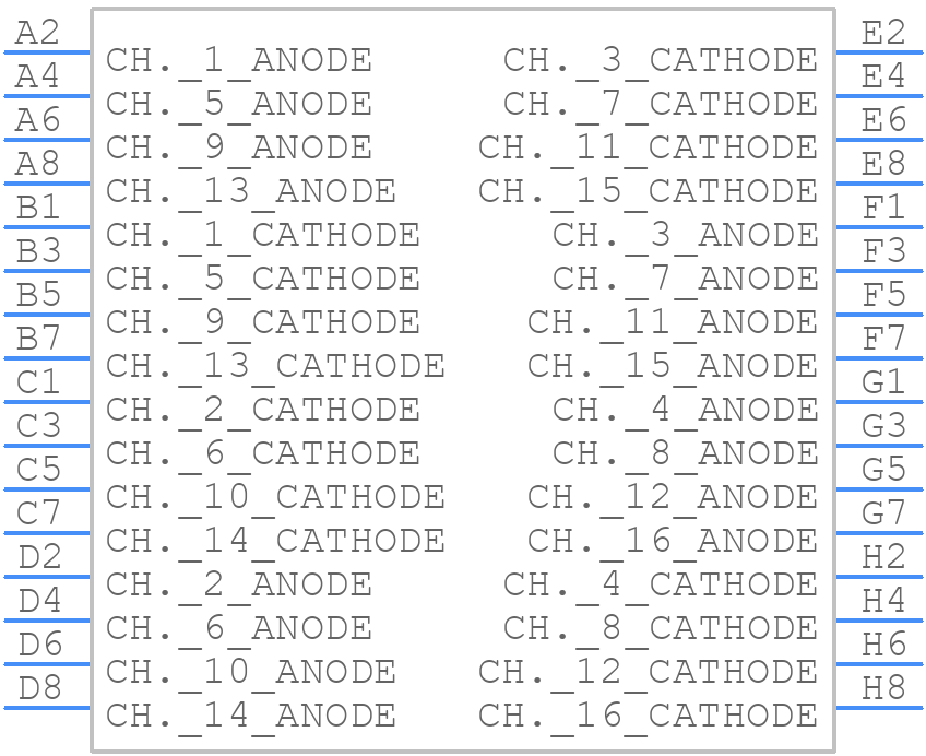 AFBR-S4N44P164M - Avago Technologies - PCB symbol