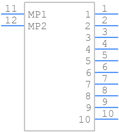KW30-10S-1H(800) - Hirose - PCB symbol