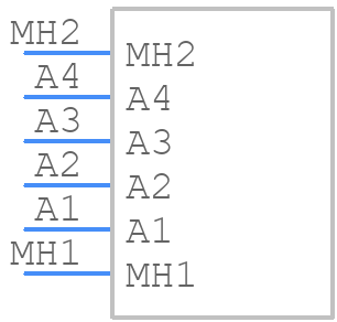 M80-5000000ME-04-331-00-000 - Harwin - PCB symbol