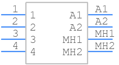 G125-FV104F3-02AB000P - Harwin - PCB symbol