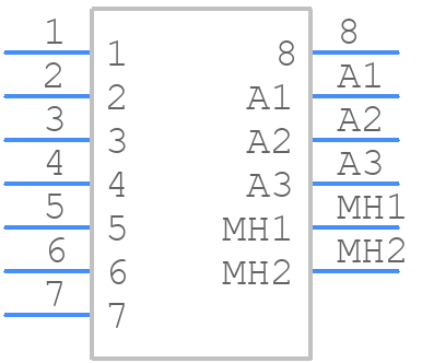 G125-FV108F1-03AB000P - Harwin - PCB symbol