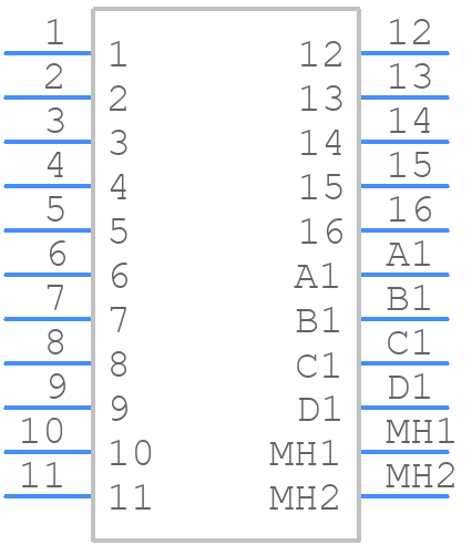 G125-MH116M4-04AD000P - Harwin - PCB symbol