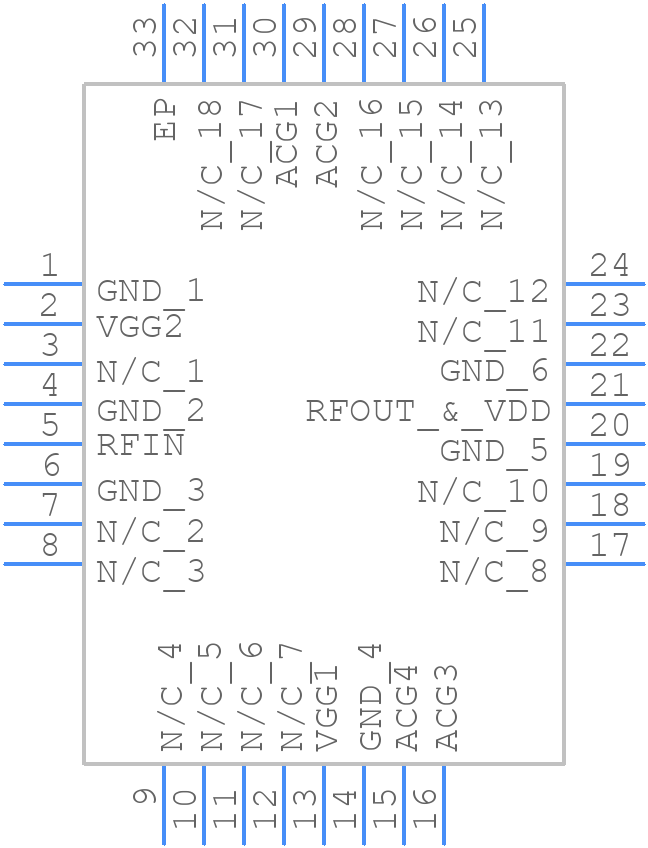 HMC994LP5E - Analog Devices - PCB symbol