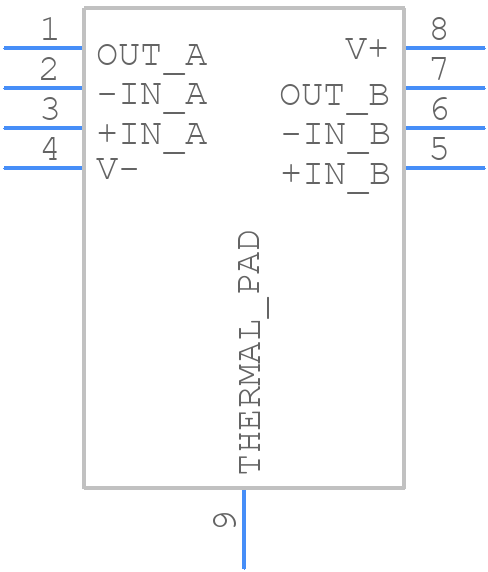 OPA2387DSGT - Texas Instruments - PCB symbol