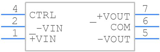 R1M-4812D/SMD - RECOM Power - PCB symbol